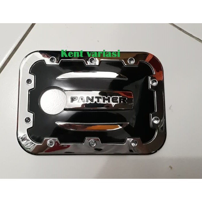 tank cover panther hitam list chrome