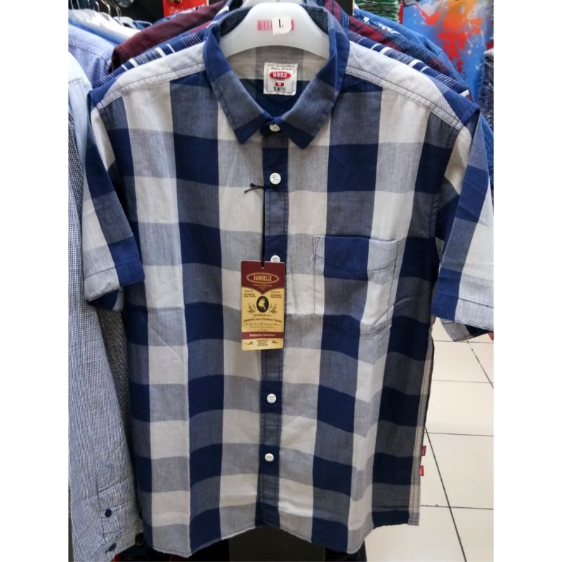 Kemeja Lengan Pendek Pria Gabrielle Jeans Original Mens LE03137DT