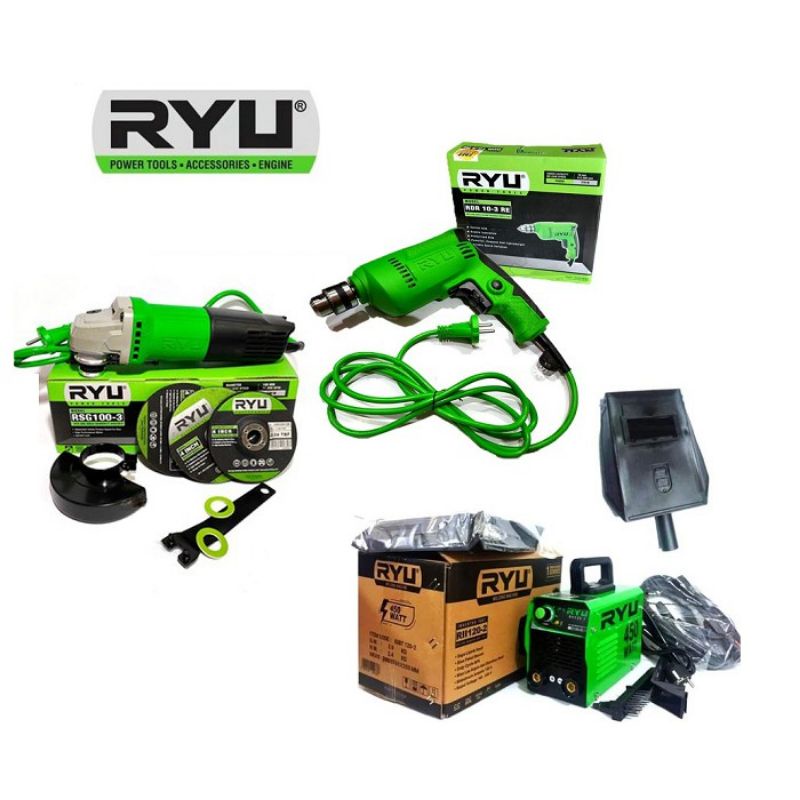 paket usaha mesin las ryu 450watt grinda ryu bor ryu