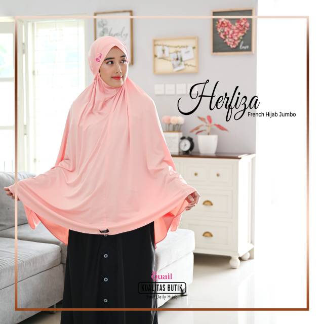 Herfiza French Hijab Jumbo Quail