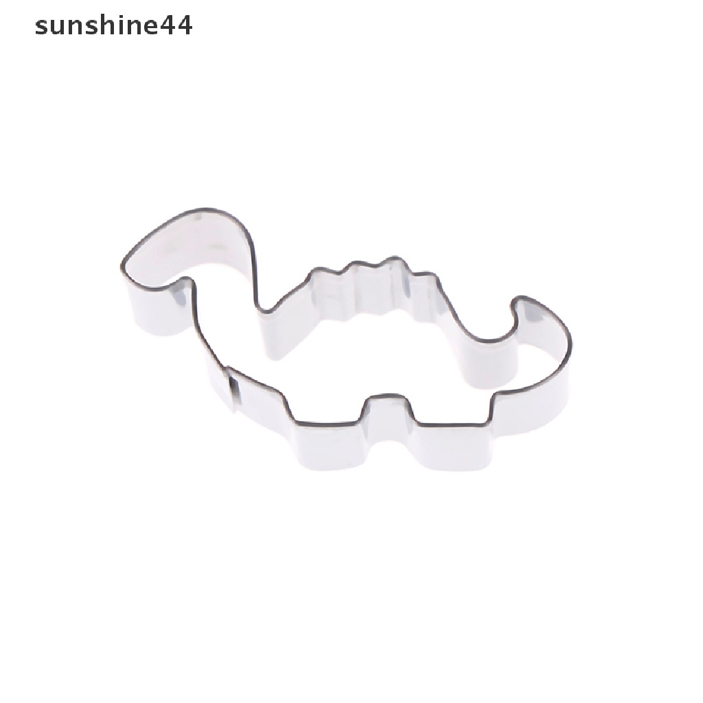 Sunshine 6pcs Cetakan cutter stainless steel Bentuk Dinosaurus Untuk Dekorasi Kue / Biskuit