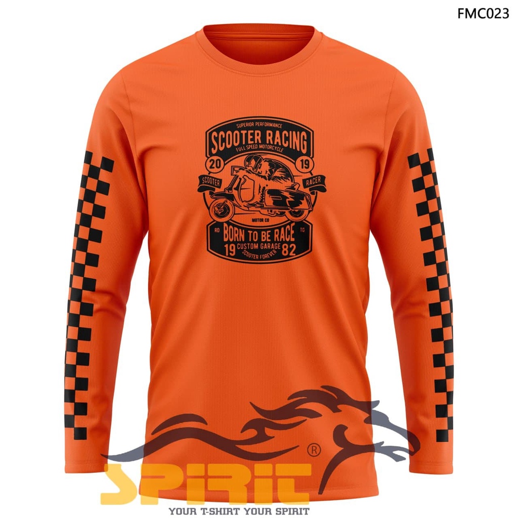 Baju Kaos Pria Vespa Scooter Racing Custom Garage Otomotif Distro Original Classic Jumbo