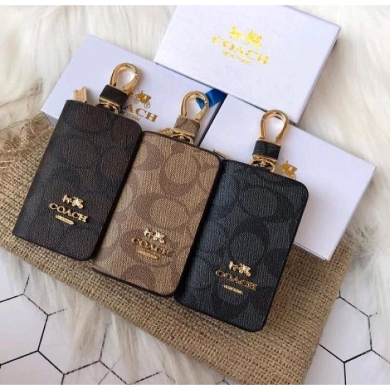 GANTUNGAN KUNCI COACH DOMPET STNK MOBIL MOTOR FREE BOX