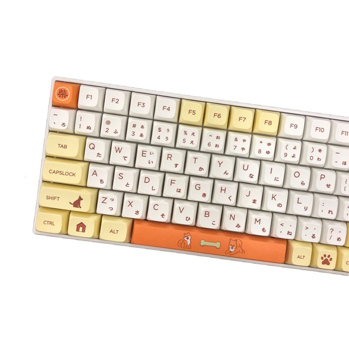 KEYCAPS SHIBA INU XDA PROFILE JAPAN ROOT SUBLIM MECHANICAL KEYBOARD - JAPAN