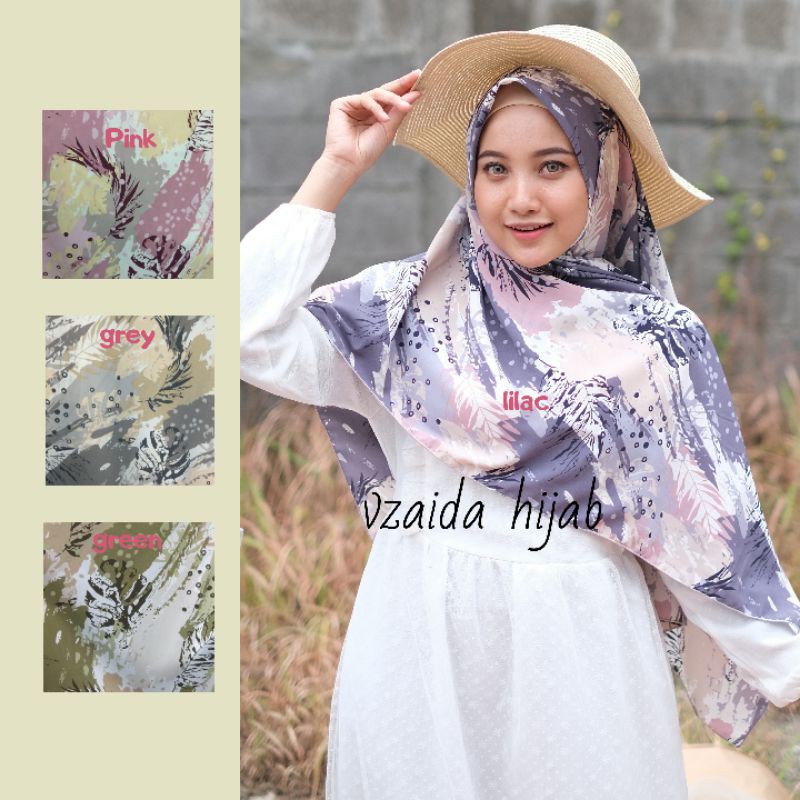 Segiempat wolfis motif daun ukuran 110-150 cm