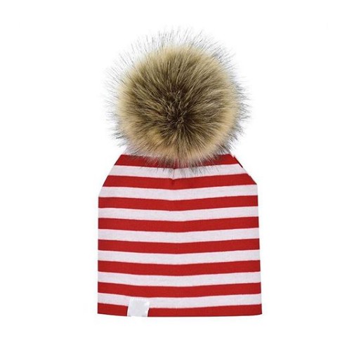 Kupluk Anak | Kupluk Pompom Stripe