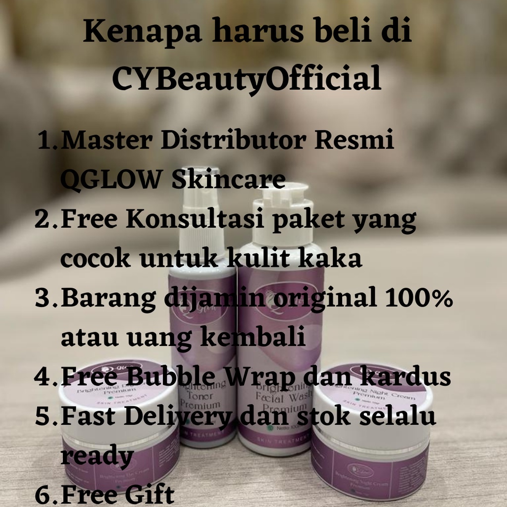 Q GLOW SKINCARE ORIGINAL BPOM HALAL ALL PAKET DAN ECER