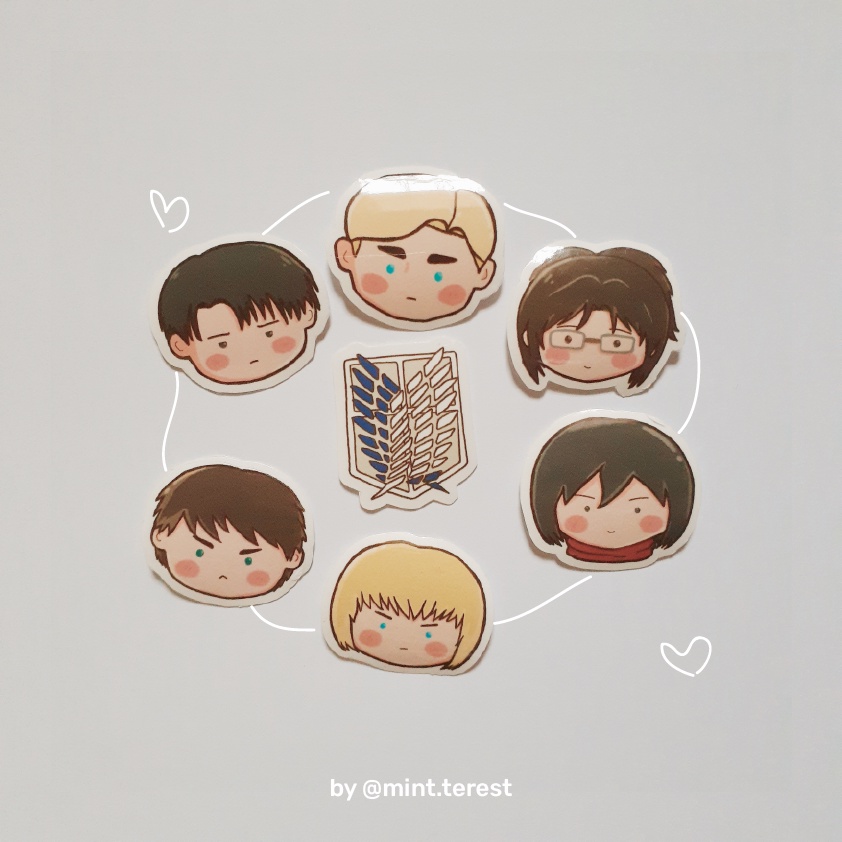 

sticker set - attack on titan