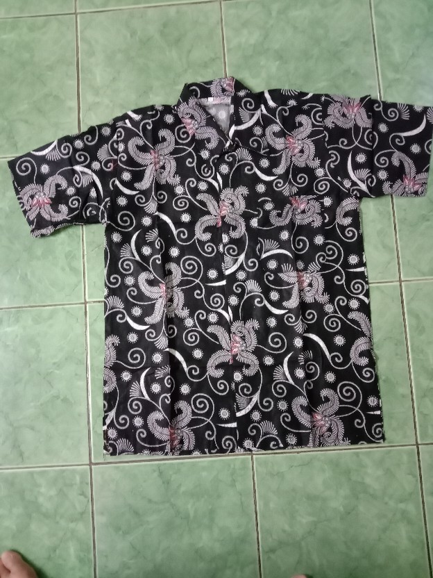 022 Zahira Batik Hrb026 Kenongo Hem Kemeja Batik Pria Lengan Pendek  Katun Primis Halus M L Xl,,