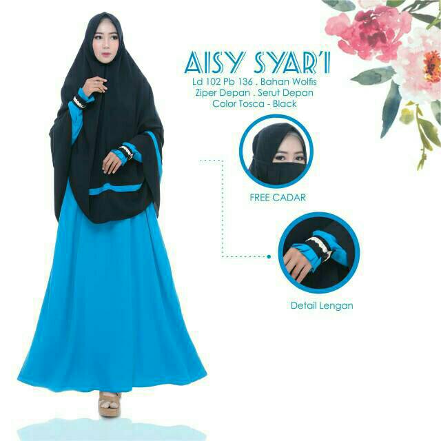 busana muslimah wolfis Aisy Syari