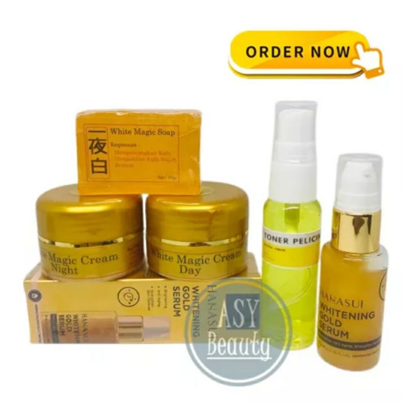 paket cream magic korea serum hanasui