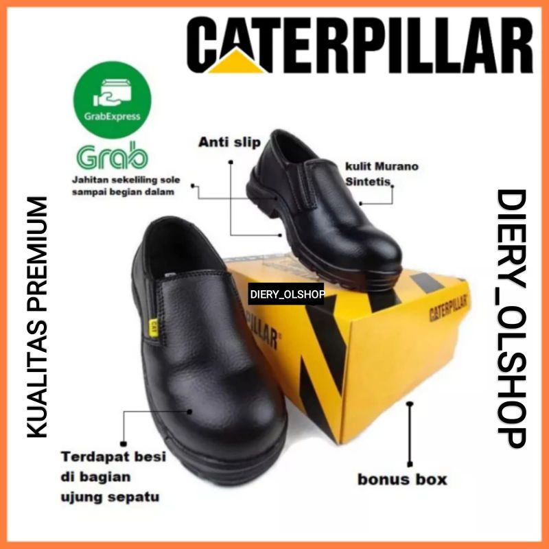 Sepatu Safety Boots Pria/Sepatu Boots pria kerja lapangan