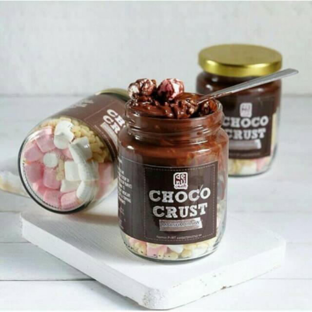 

Choco crust marshmallow chococrust mallow chocolate in jar cokelat denu halal kenyal renyah crispy