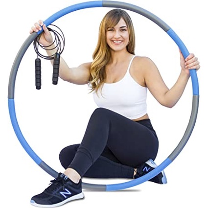 PROMO Alat Olah Raga Fitness Hula Hoop Foam Bongkar Pasang Hulla hoop / hula hoop / hulahup /Alat Fitnes Dewasa &amp; Anak Murah