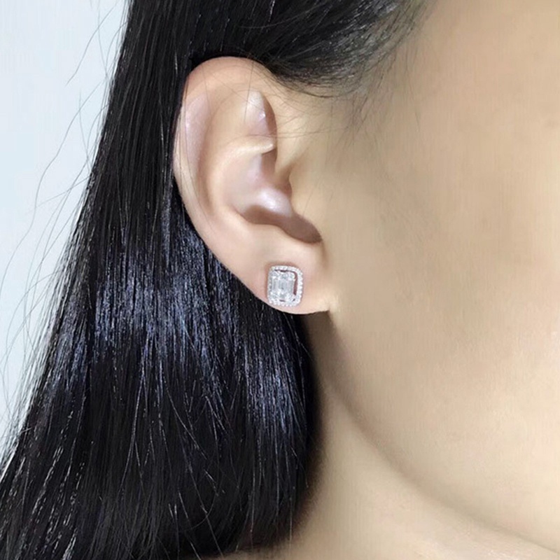 Fancyqube Anting Stud Bentuk Geometris Untuk Hadiah Ulang Tahun Wanita