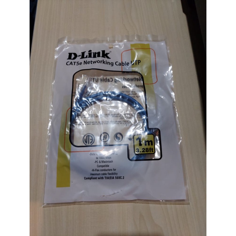 D-LINK Kabel Lan Cat5e Networking Kabel UTP 1 Meter