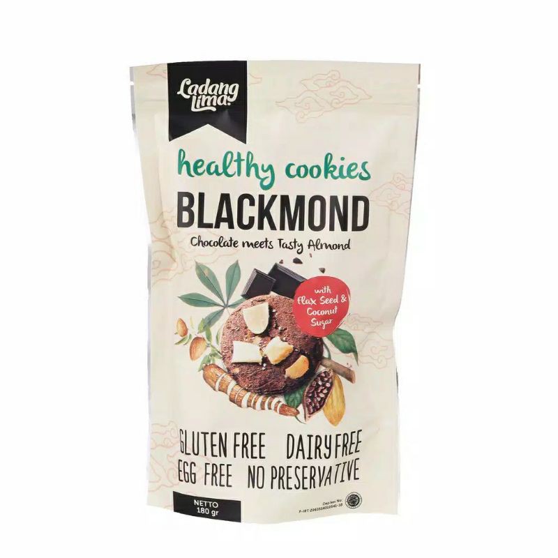 Blackmond Cookies by Ladang Lima Gluten Free Diary Free 180 gram