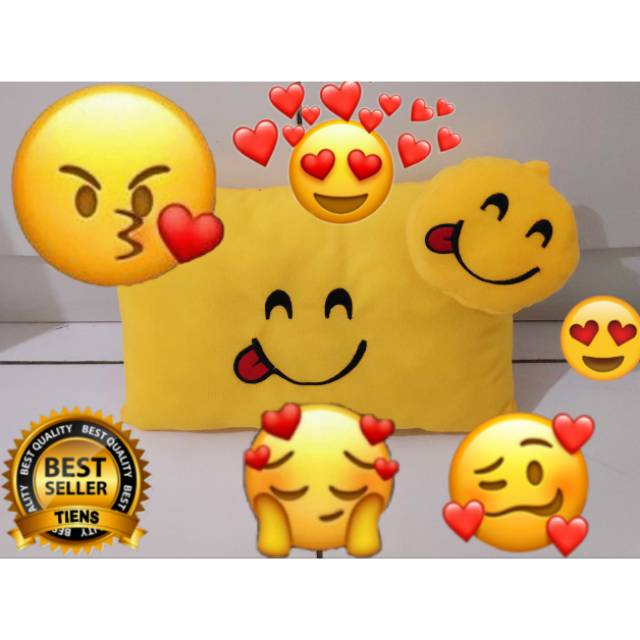 BANTAL EMOJI EMOTIKON LUCU EMPUK  DAN LENTUR