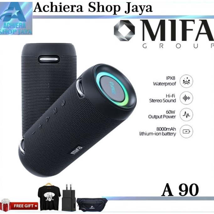Promo Mifa A90 Bluetooth Speaker 60W Stereo Ipx8 Wireless Portable Original