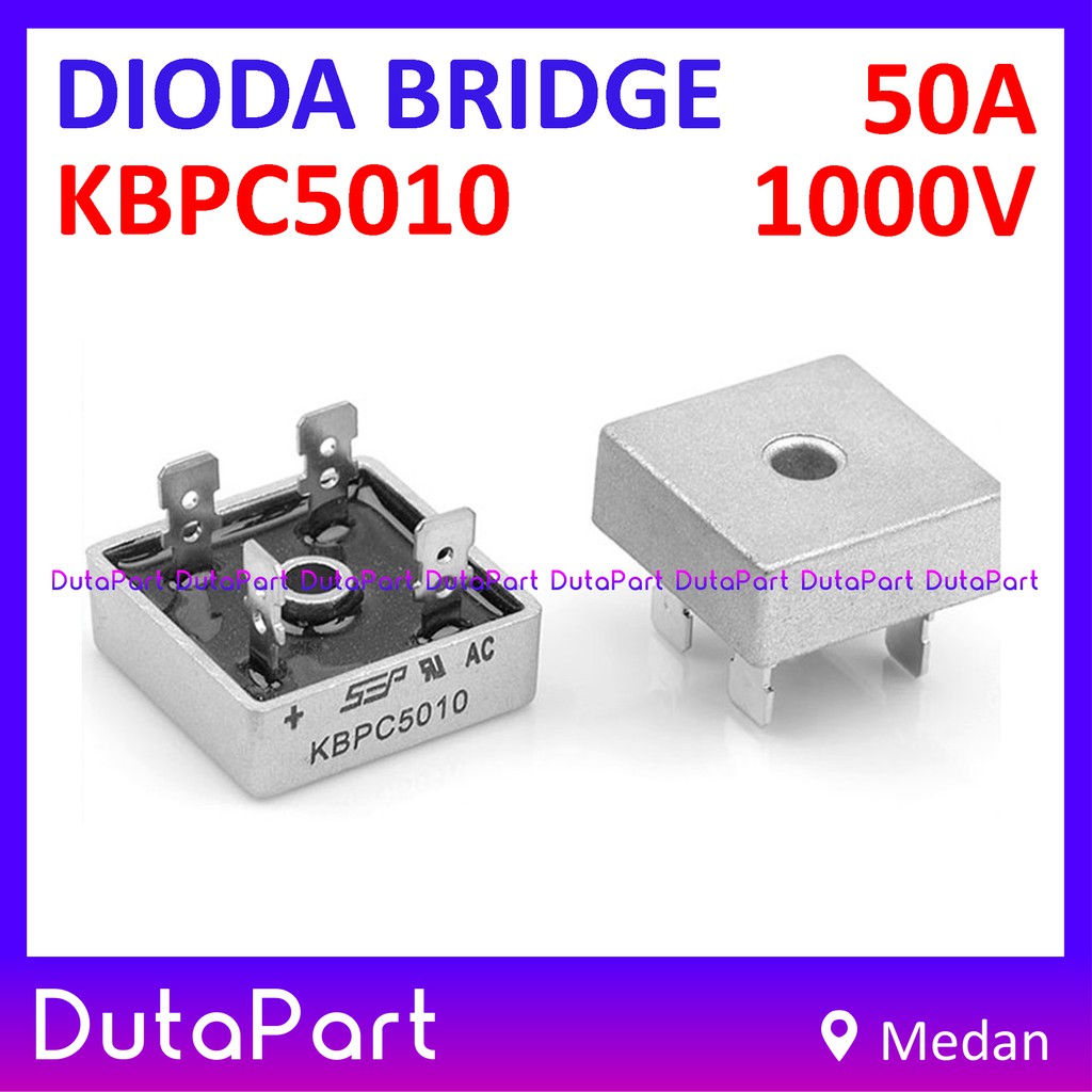 KBPC5010 50A 1000V Kiprok Dioda Jembatan Bridge Rectifier Diode