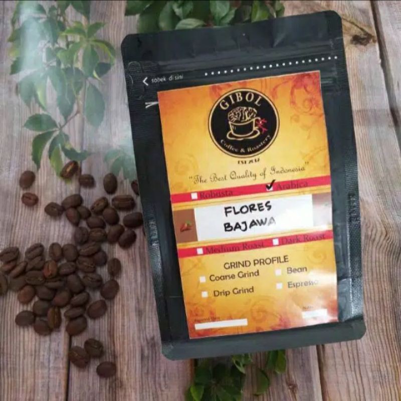 

KOPI ARABIKA FLORES BAJAWA BIJI / BUBUK KOPI FLORES BAJAWA ARABICA 1 KG GIBOL COFFEE