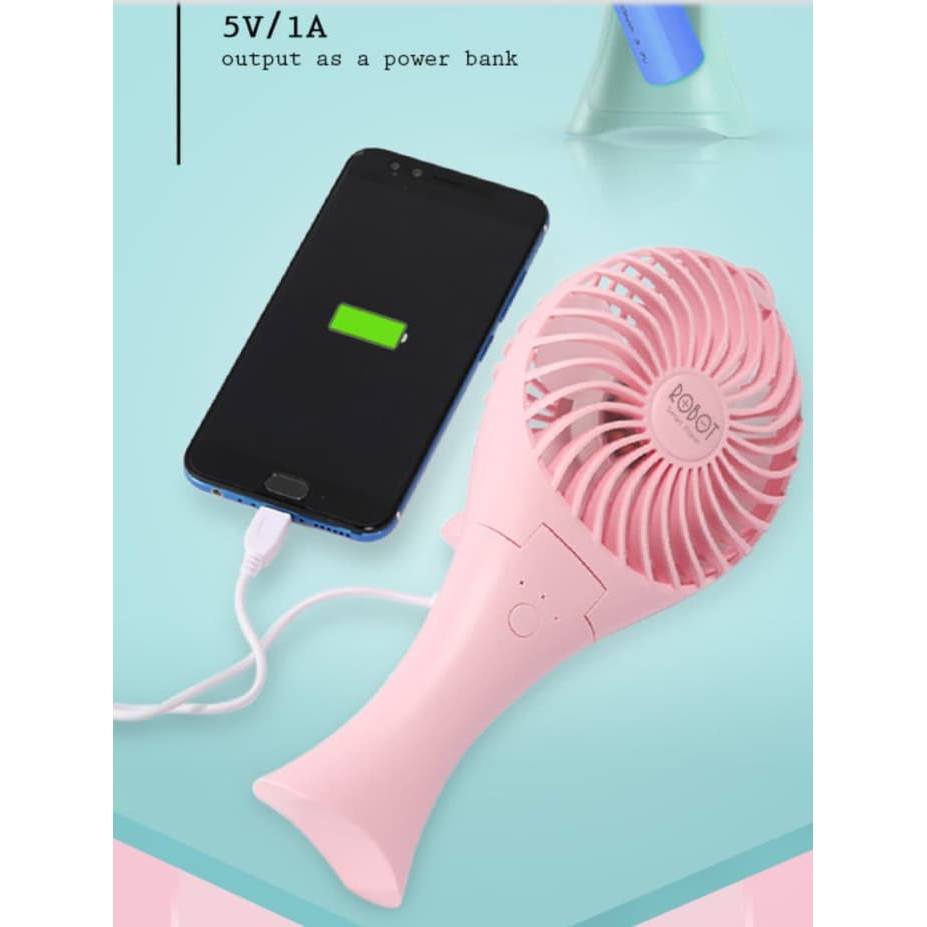 Terlaris Kipas Power Bank Robot - Kipas Portabel - Mini Portabel Fan Bf07