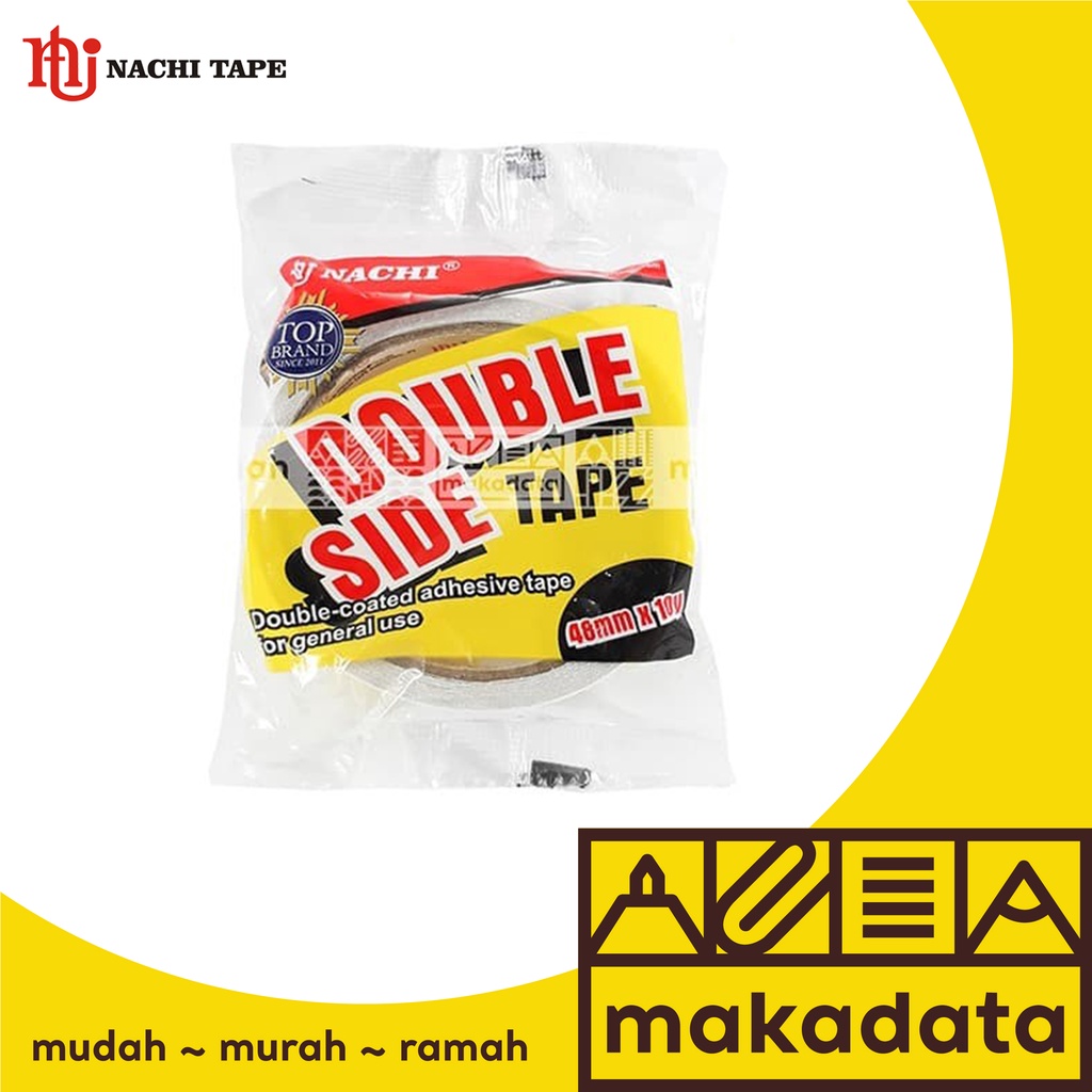 

SOLASI DOUBLE TAPE NACHI PEREKET BENDA WARNA PUTIH – 48MM MURAH