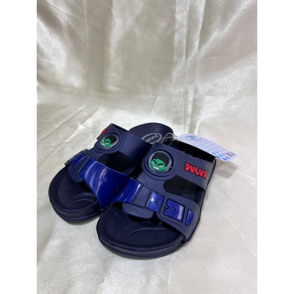 DX-362D DULUX Sandal Selop Anak Laki Laki Cowok Karakter Hulk Size 24-29