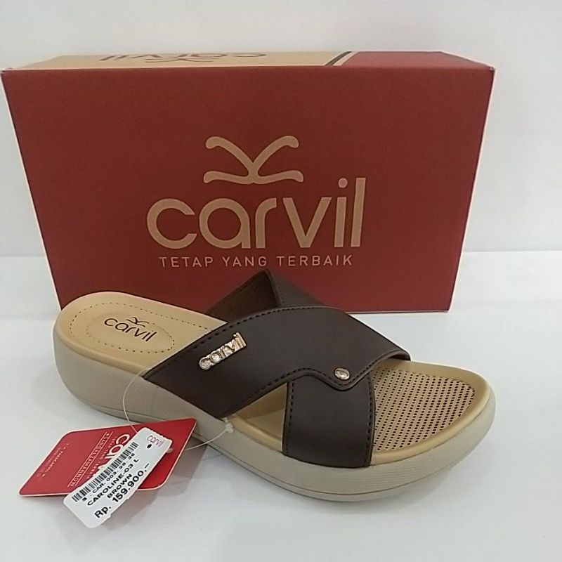 Sandal Kasual Carvil Wanita Caroline 03 L | Sandal Carvil Cewe | Sandal kokop Carvil