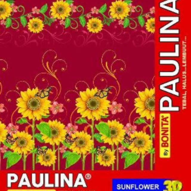 Selimut Bonita Paulina motif Sunflower