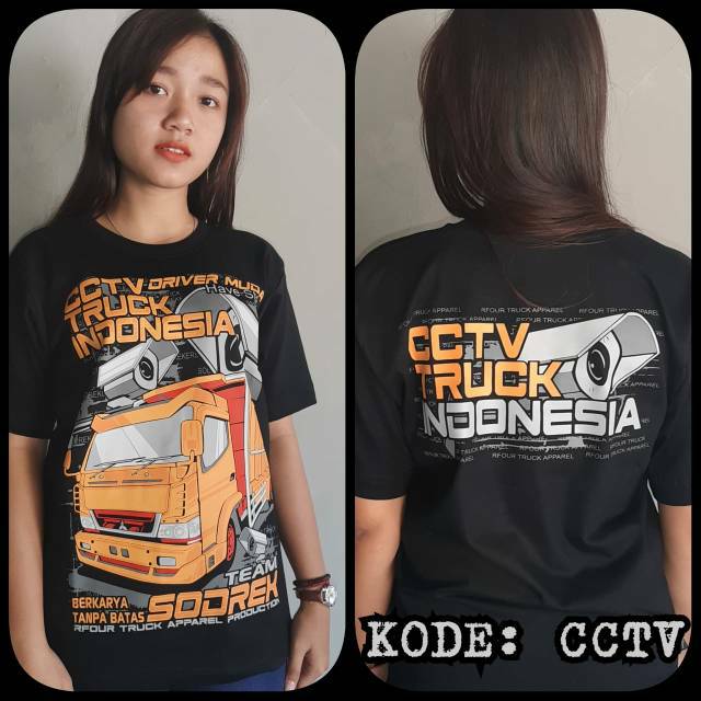 Kaos truck KODE . CCTV by. RFOUR TRUCK APPAREL