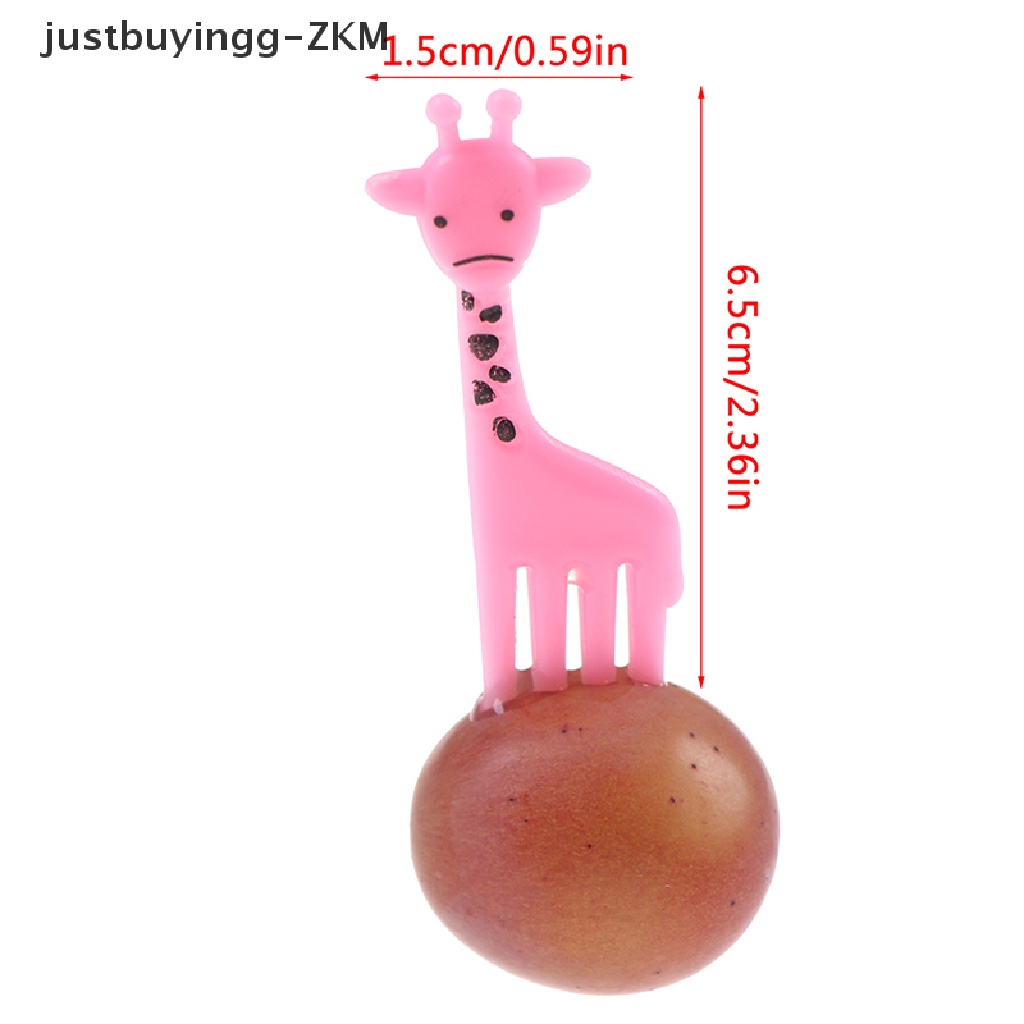 [justbuyingg] Animal Farm Fruit Fork Mini Cartoon Children Snack Cake Dessert Food Fruit Pick [zkm]