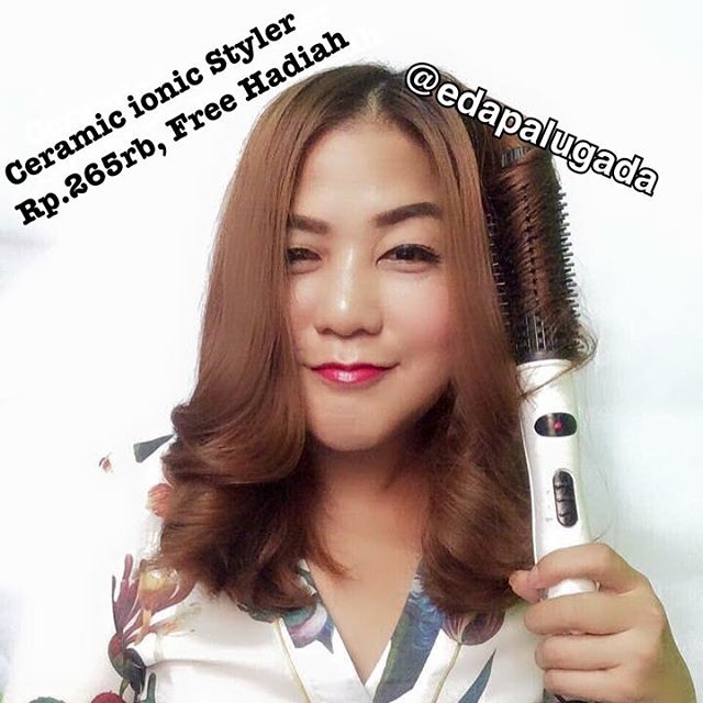 Ceramic ionic styler , catokan 2in1 , sisir blow , instyler ionic pro styler , catokan curly