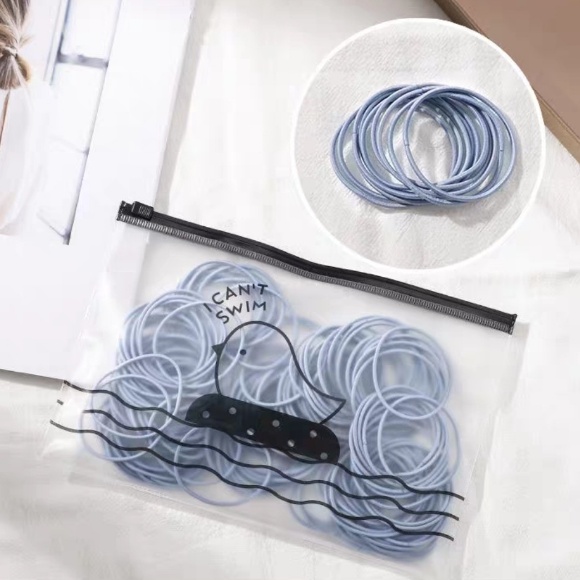 OSM JKT - F705 Ikat Rambut Karet Polos Elastis Gaya Korea / Karet Gelang / Kuciran Rambut Wanita 100-7