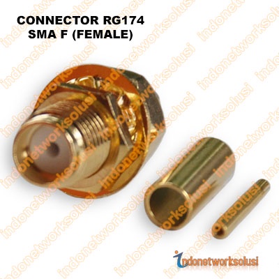 KONEKTOR CONNECTOR RG174 SMA F (FEMALE)