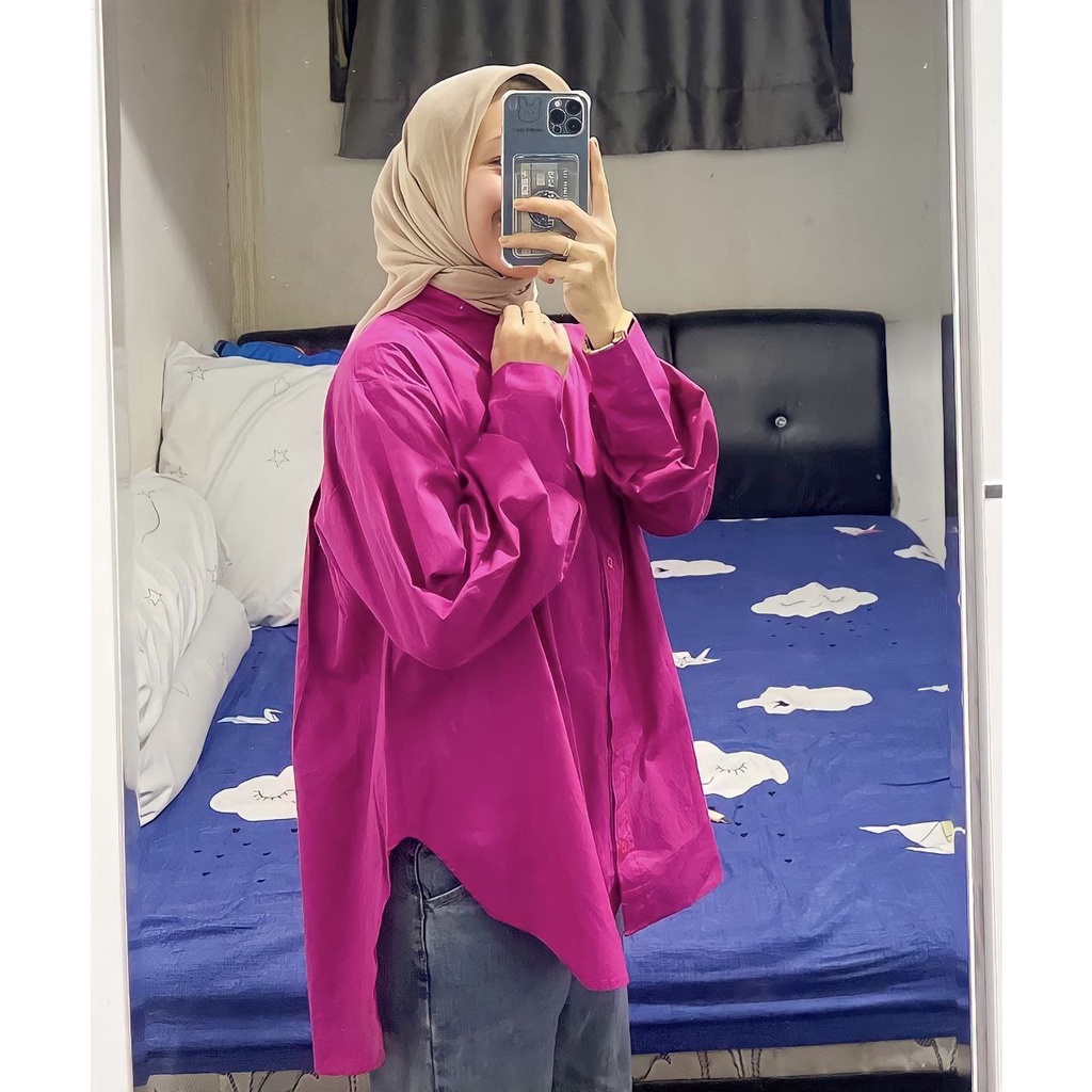 BEFAST - ZRX OOTD Blouse ILEINA / DEVI BLOUSE / Blouse Oversize Jumbo XXL / Pakaian Wanita Casual / Oversize Blouse Wanita ABG / Blouse Polos Formal / Fashion Wanita Kerja/Kampus / Outfit Wanita Hijab / Terlaris / Termurah / Blouse Banyak Warna