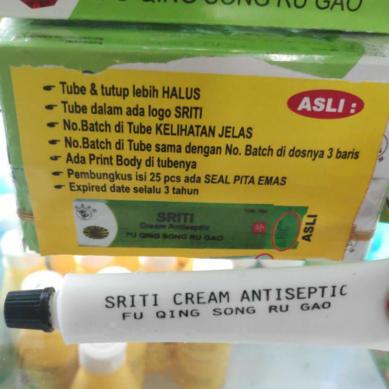 Sriti Cream Antiseptik Tube 10 gr Antiseptic krim kulit anti septic