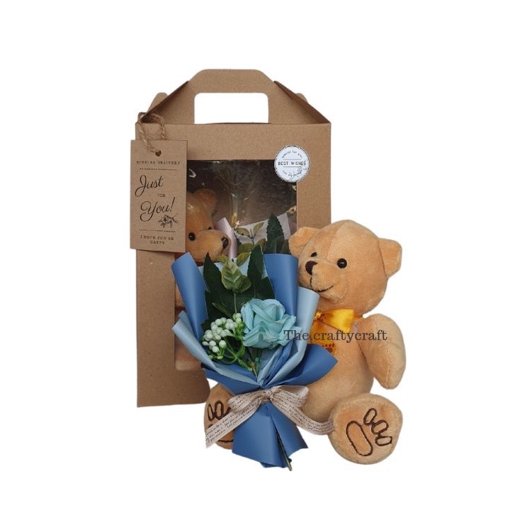 LANGSUNG KIRIM HAMPERS BONEKA WISUDA BOX PREMIUM KADO ULANG TAHUN WISUDA ANNIVERSARY LIAMFLORISTBUKET