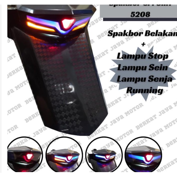 STOP LAMP BELAKANG plus sparkboard lampu stop belakang 3 IN 1 CRF 150 L 5209