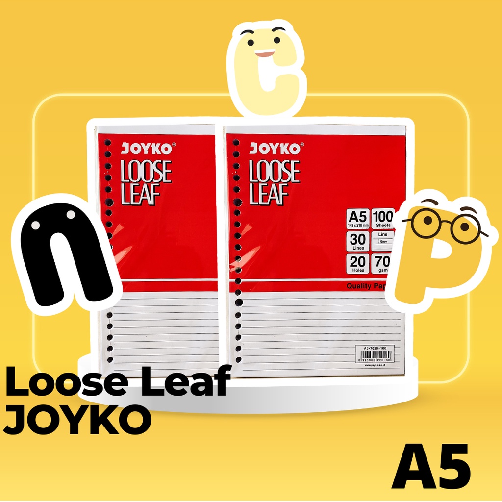 

Loose Leaf Kertas Binder A5 Joyko 100 Lembar