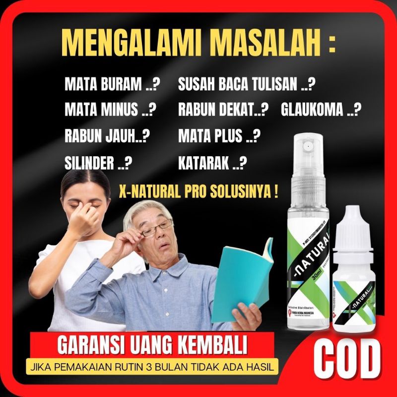 X Natural Pro Original | Paket Lengkap Noni Eye Original Obat Mata Rabun Katarak Minus Plus Silinder