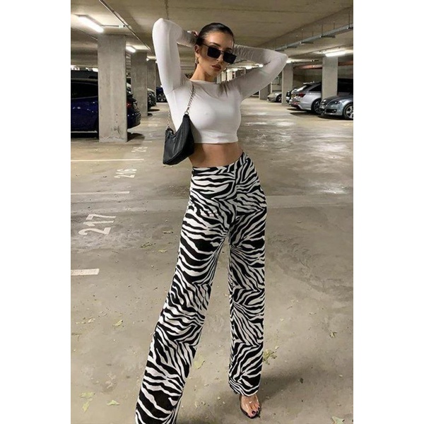 KULOT RAYON HIGHWAIST MOTIF ZEBRA/ZEBRA HIGHWAIST CULLOTES