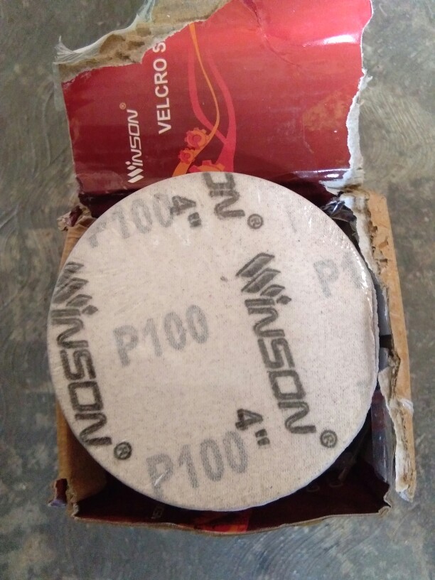 Amplas Bulat Velcro 4 Winson / Amplas Tempel4 Winson 100% Ori Paper 60 80 100 120 150 180