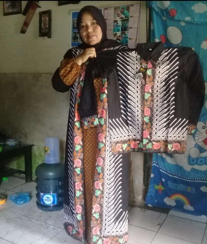 Gamis Model Terlaris, Gamis Cardig, Kople Gamis Batik, Kople Cardig Batik, Gamis Batik Cardig