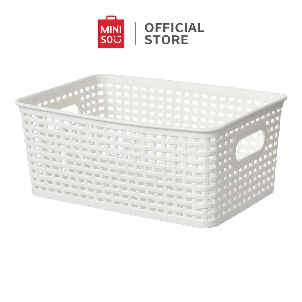 MINISO KERANJANG PENYIMPANAN KAMAR MANDI TEMPAT KAIN MULTIFUNGSI KOTAK EMBER STORAGE ORGANIZER [SBS]