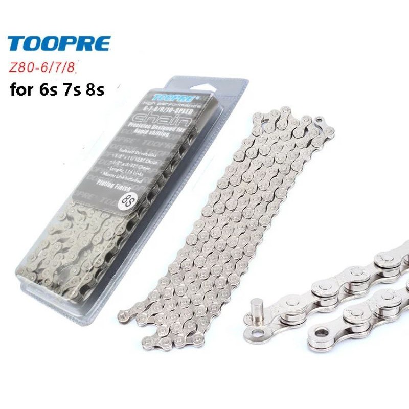 Rantai Sepeda 6,7,8 Speed Warna Silver Original Anti Karat Electroplated