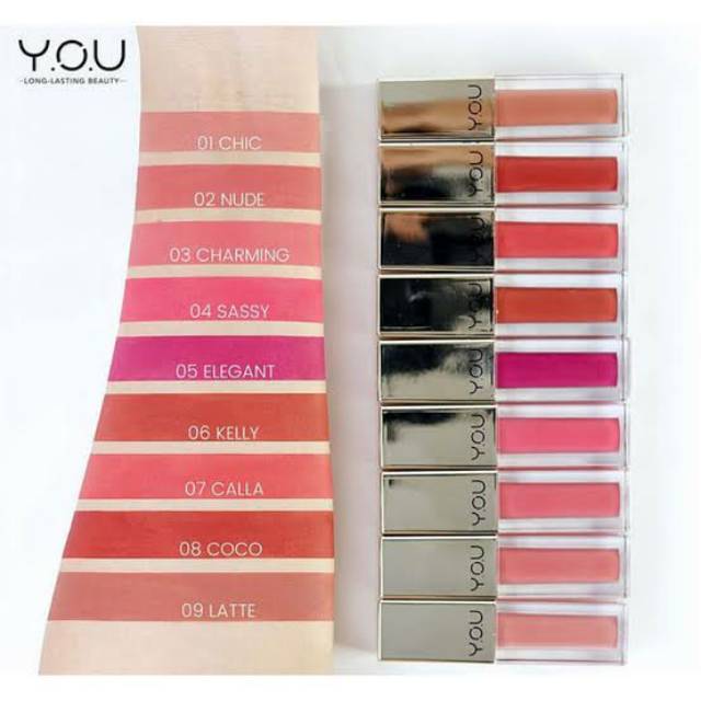 Original Warna Baru Y O U You Rouge Velvet Matte Lipcream Bpom Lipstick Shopee Indonesia Lipstik you no 16