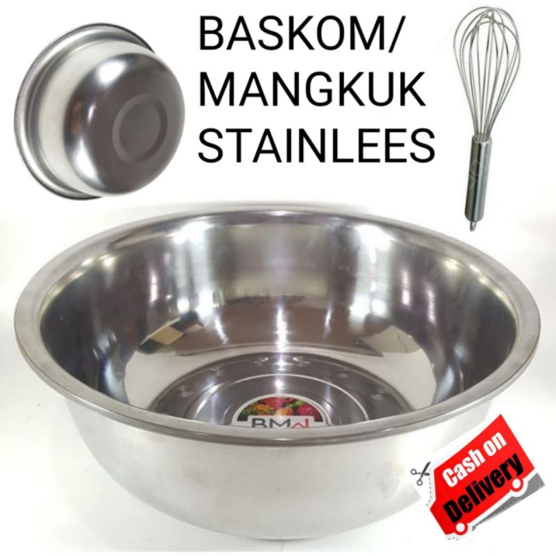 baskom stainlees/baskom adonan/ mangkuk stainlees