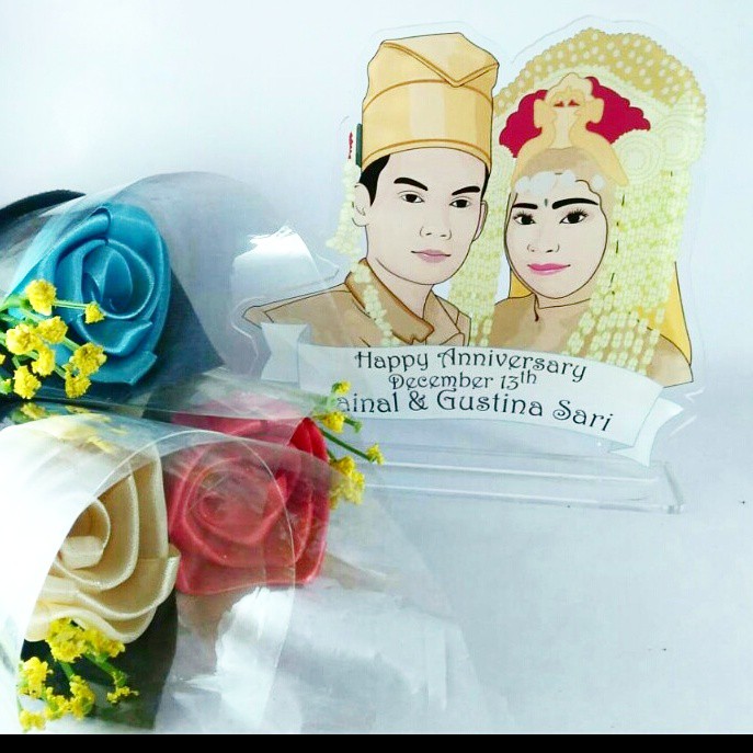 

Plakat Akrilik Custom 15x20 cm For wedding Couple