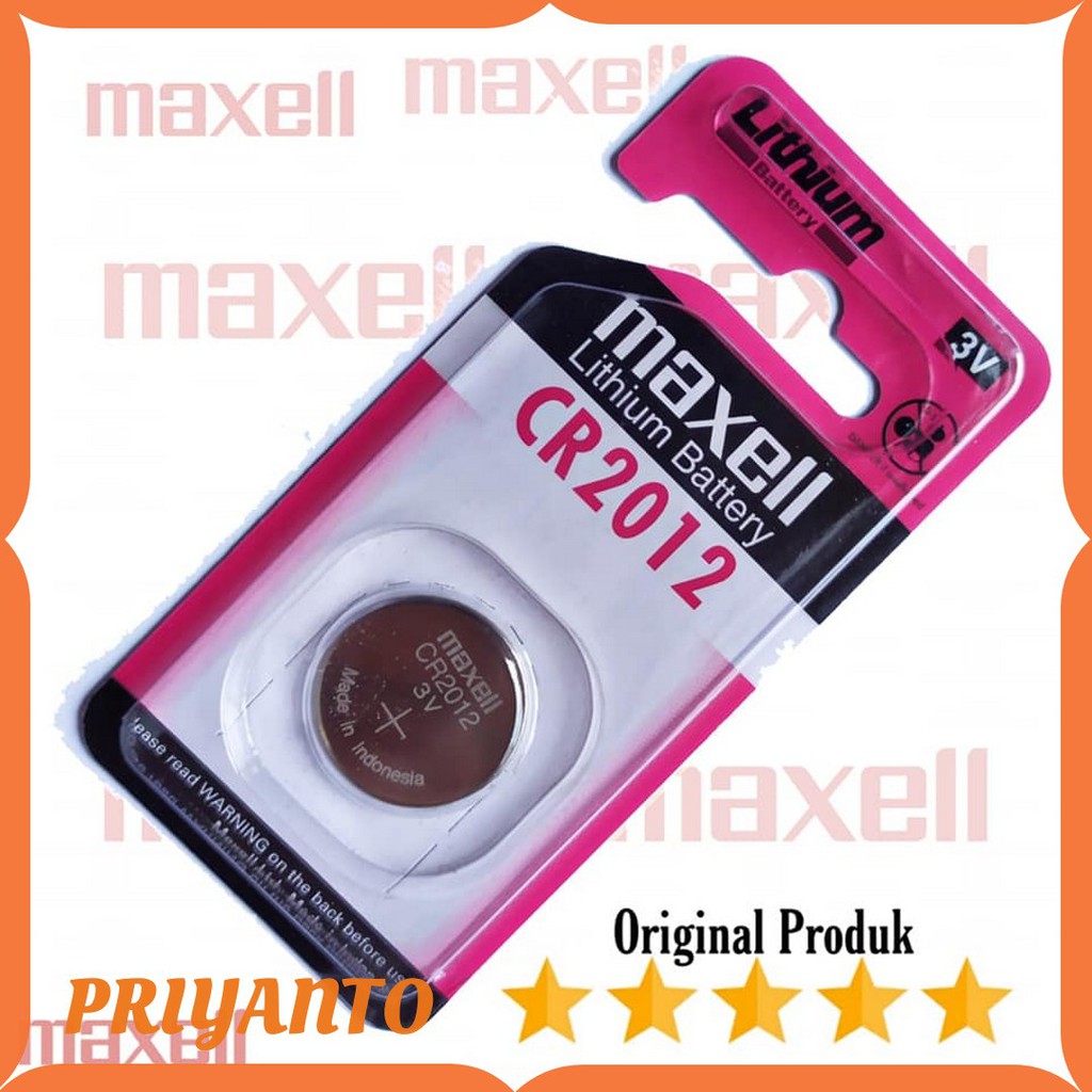 Battery Batrai Batre Kancing Maxell Cr-2012 Cr 2012 Cr2012 Original